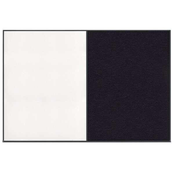 Enclosed Corkboard, 1 Door, 72"x36", 4" Fra